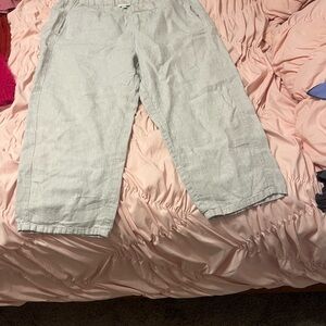 J. Jill Soft Beige Linen Pants